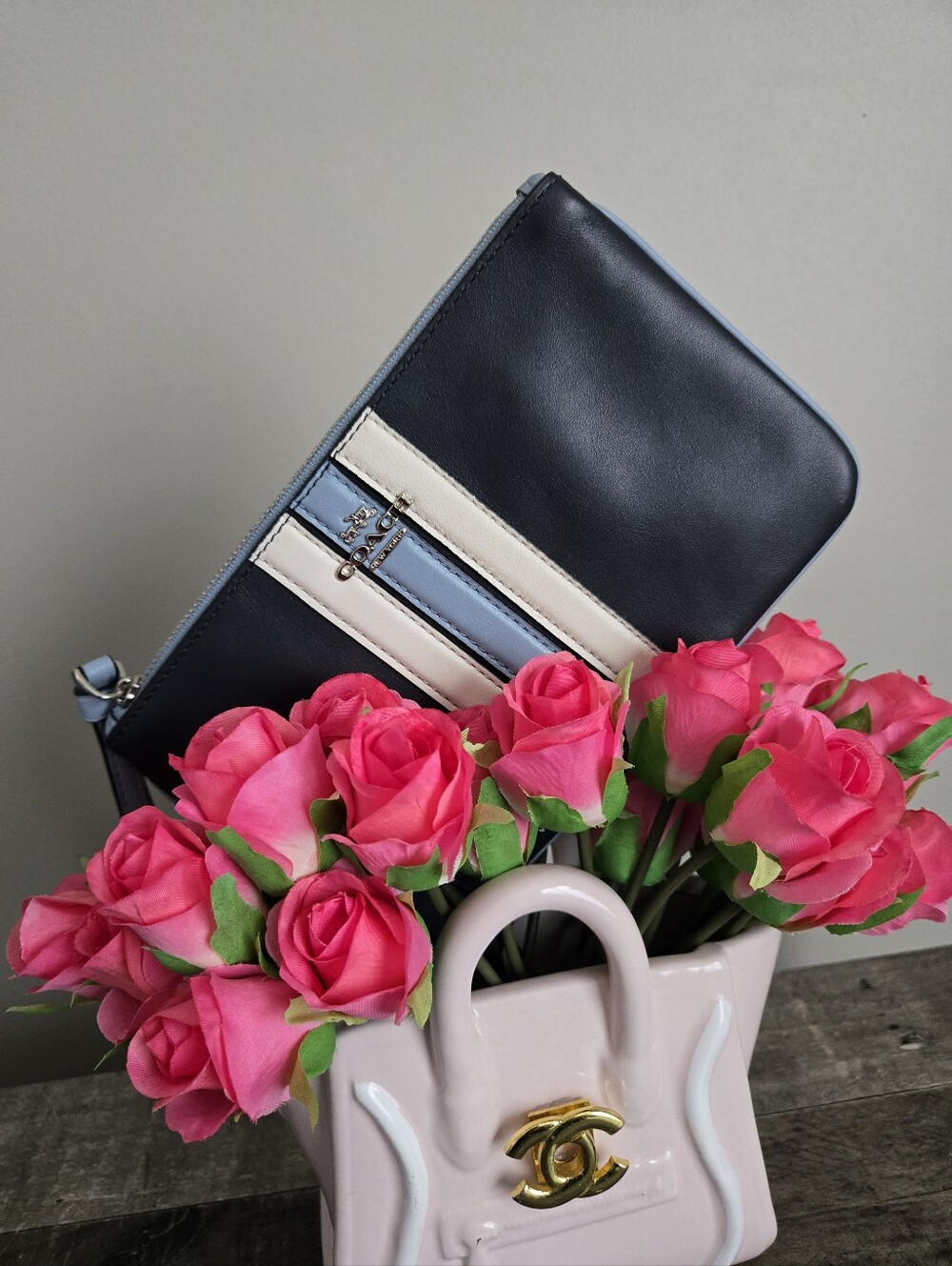 Coach Leather Wristlet
